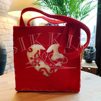 Filcowa torebka `Amorek na Walentynki` duża